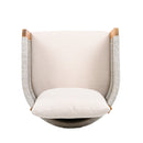 Outdoor Dining Chairs & Rope Handles (Set of 2) - Beige / Teak