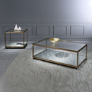 Kaia - End Table - Glass & Gold