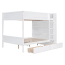 Bunk Bed With 2 Drawers And Multi Layer Cabinet