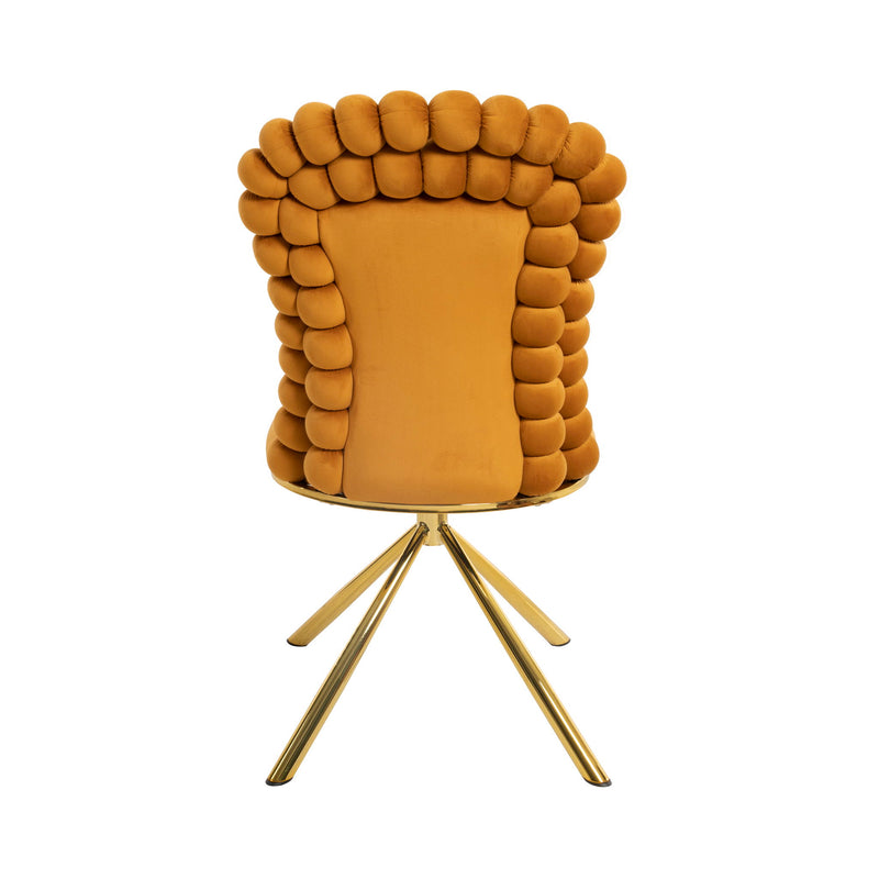 Upholstered Swivel Dining Chairs (Set of 2)