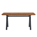 Herringbone Pattern Dining Table A Perfect Match For Modern Minimalist And Industrial Home Styles - Walnut