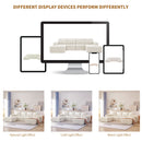 Modular U Shaped Sectional With Ottomans, Luxury Cloud Floor Couch With Deep Seat Fully Compressed Upholstered Sofa