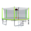 16Ft Trampoline With Basketball Hoop Pump And Ladder (Inner Safety Enclosure) With Soccer Goal
