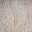 Outdoor / Indoor, Lightweight Concrete Side Table With Travertine - Beige