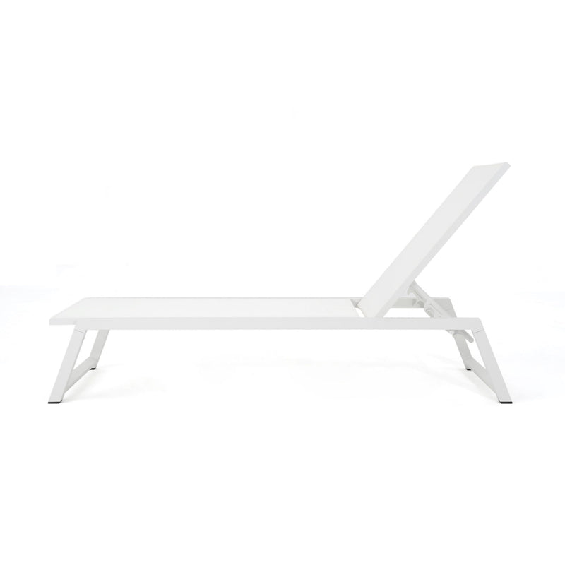 Myers - Chaise Lounge - White