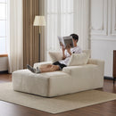 Oversized Chaise Lounge Chair Cozy Cloud Couch With 3 Throw Pillows And Wide Armrest