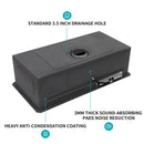 Undermount Stainless Steel Kitchen Sink With Pull Down Faucet & Ledge Workstation