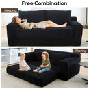 Convertible Loveseat Sofa Bed With Memory Foam & Steel Frame