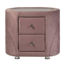 Salonia - Nightstand - Pink Velvet