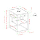 Modern Minimal Floating Shelf Side Table - Coastal Oak