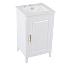Modern Bathroom Vanity With Sink, Functional Drawer, Soft- Closing Door