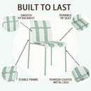 4 Piece Set Of Modern Color Block Designed Single Chairs