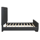 Upholstered Bed With Slats Support, No Box Spring Needed