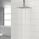 Modern 10" Square Rainfall Shower Head & Stainless Steel Wall Or Ceiling Mount Luxury Spa Shower Panel