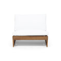 Acacia Wood Outdoor Club Chair With Cushions