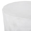Outdoor Lightweight Concrete, Side Table - Antique White