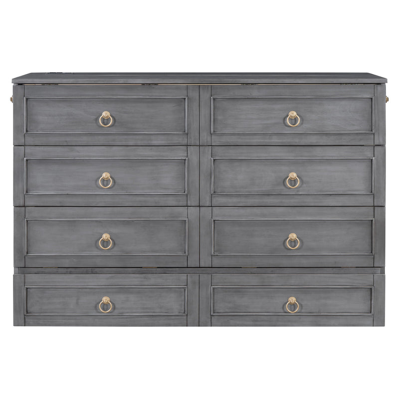 Murphy Bed With Large Drawers And Stylish Design