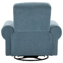 Manual Swivel Recliner Rocker Chair With Adjustable Backrest