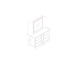 Vios - 5 Piece Bedroom Set With Zebrano Accent Design