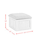 Uster - Coffee Table With Four Storage Stools - Gray