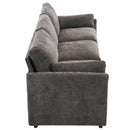 Cozy Upholstered 3 Seater Sofa Plush Cushion For Living Room