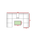 Comfortable Modern Patio Rattan Sectional Set With Cushions