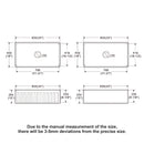 Ceramic Farmhouse Sink With Deep Basin And Stainless Steel Grid
