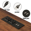 Metal Loft Bed With Built - In Charging Station And LED Light