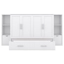 Murphy Bed With Shelves, Drawers And USB Ports