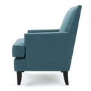 Serenada - Upholstered Fabric Club Chair With Nailhead Trim And Tapered Birch Legs