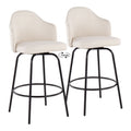 Ahoy - Contemporary Fixed Height Counter Stool (Set of 2)