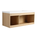 Wall-Mounted Bathroom Vanity With Resin Sink And Soft Closing Doors