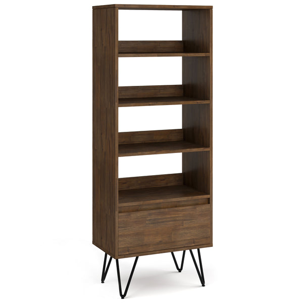 Chase - Tall Bookcase - Rustic Natural Aged Brown