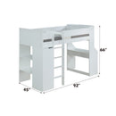 Ragna - Loft Bed - White - Atlantic Fine Furniture Inc