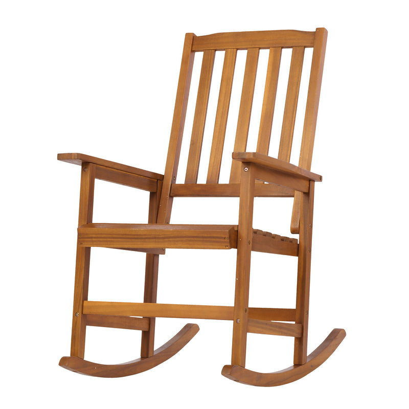 Acacia Indoor Rocking Chair, Outdoor Solid Patio Furniture