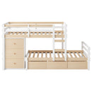 Loft Bunk Bed With Drawers And Ladder