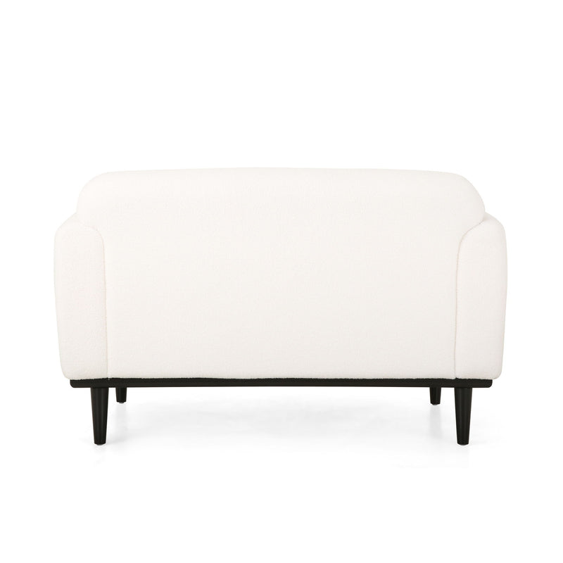 Sway - Upholstered Loveseat With Wood Legs And Round Arms