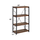 Bob - Bookshelf - Weathered Oak & Black - Atlantic Fine Furniture Inc