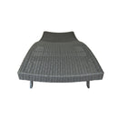 Modern Kauai Wicker Chaise Lounge With Adjustable Seat Back - Gray