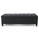 Glouster - Contemporary Storage Ottoman With Button Tufted Design