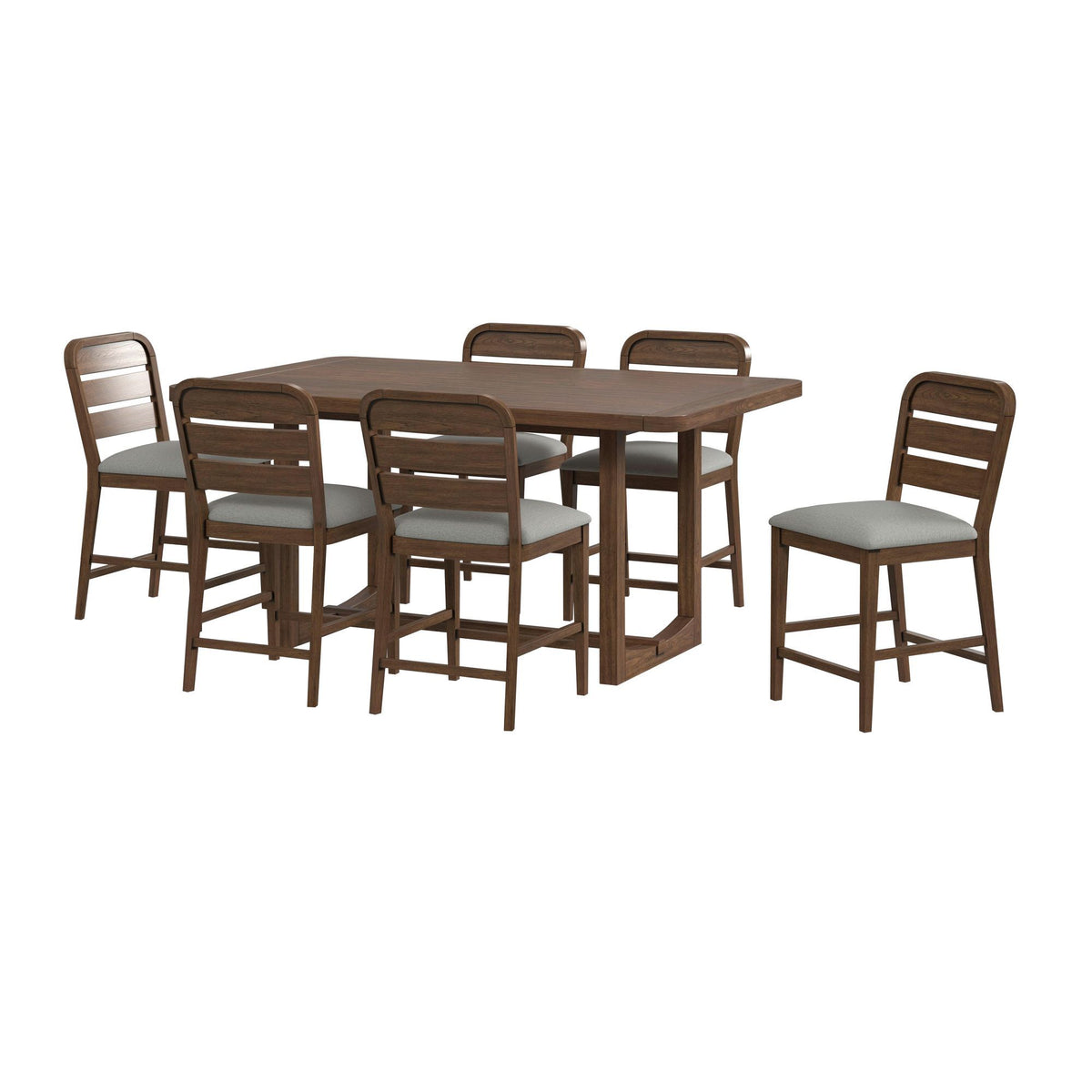 Glinda Counter Height Dining Set in Dark Brown by Elements International, view 3