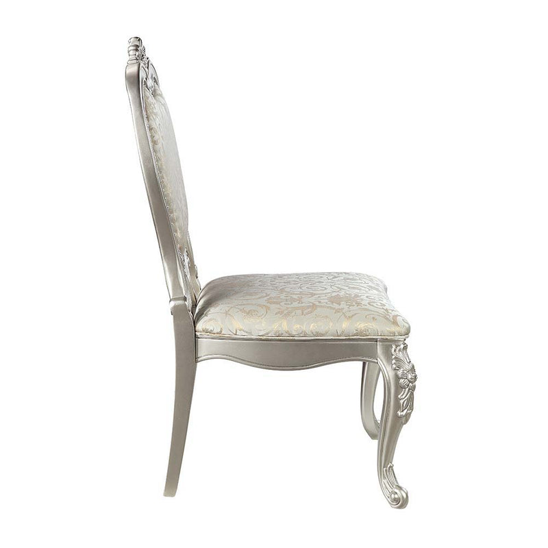 Bently - Side Chair (Set of 2) - Fabric & Champagne Finish - Atlantic Fine Furniture Inc