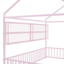 House Frame With Fence And Shelves