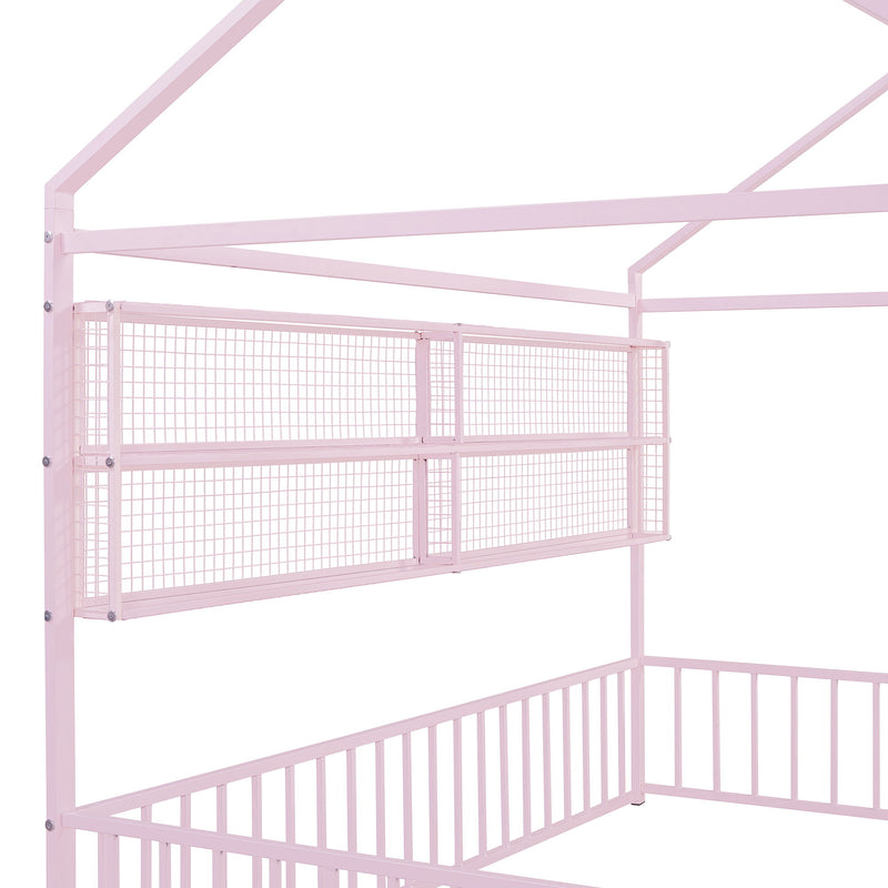 House Frame With Fence And Shelves