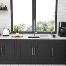 Modern Undermount Stainless Steel Kitchen Sink 16 Gauge, Deep Single Bowl