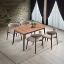 Lanae - Side Chair (Set of 2) - Coffee Polish Microfiber & Black