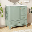 Freestanding Bathroom Vanity With Sink, Soft Close Door, 3 Drawers