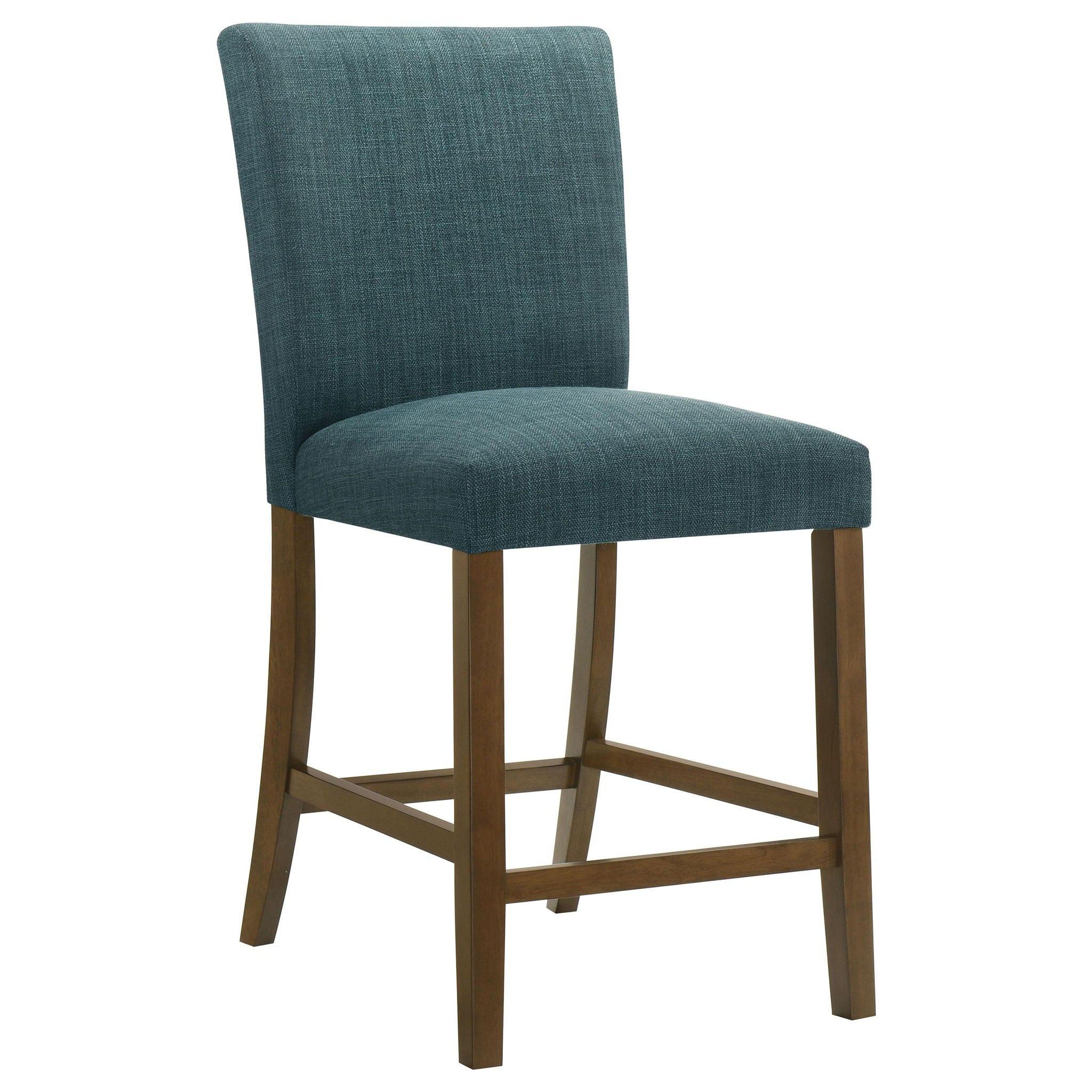 Paxton Upholstered Counter Height Dining Chair Teal Blue (Set of 2) - Atlantic Fine Furniture Melbourne FL
