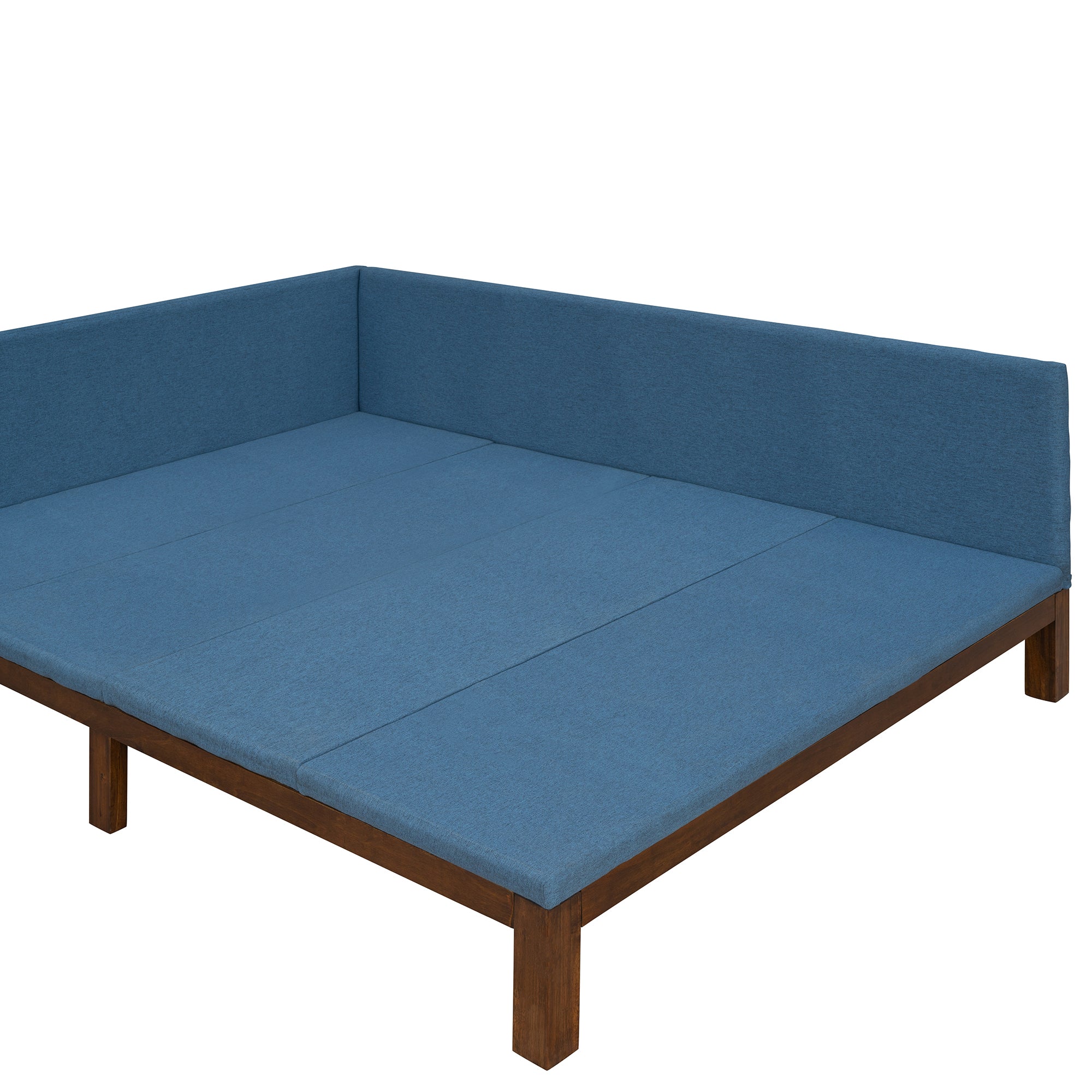 Upholstered Daybed/Sofa Bed Frame Full Size Linen-Blue - Atlantic Fine Furniture Melbourne FL