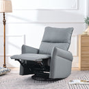 360° Modern Small Rocking Swivel Recliner Chair With Side Pocket
